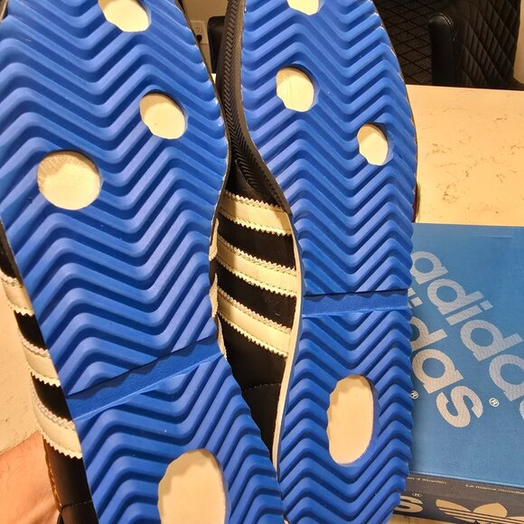 adidas Originals Samba 62 IH8603 Core Black Cloud White Blue Bird Men Shoes 10 - Picture 12 of 13